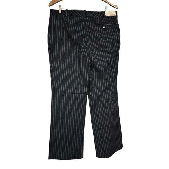 Michael Kors Black/White Pinstripe Dress Pants Woman‎ Sz 16 NWT - Picture 2 of 6